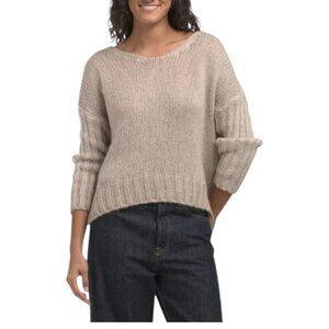VENTI Beige Made In Italy V-neck Sweater